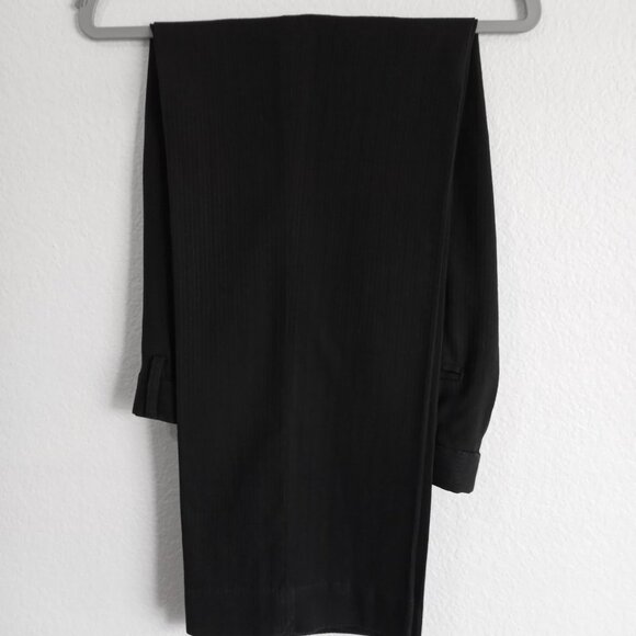 J Ferrar Black Dress Slack / Pants Men Size 30X29 Business Formal Straight Leg - Picture 4 of 8